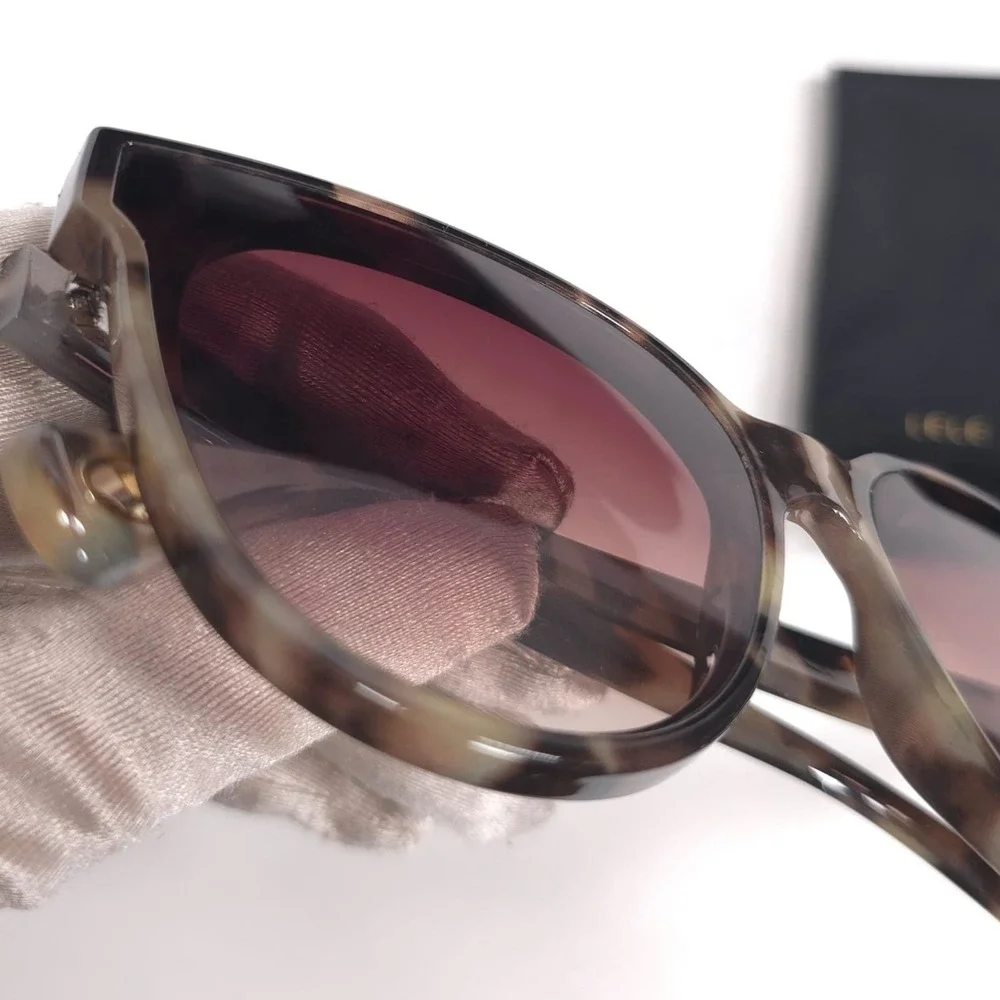 LELE SADOUGHI Women's New Sunglasses Retro Cat Eye Tortoise UV400